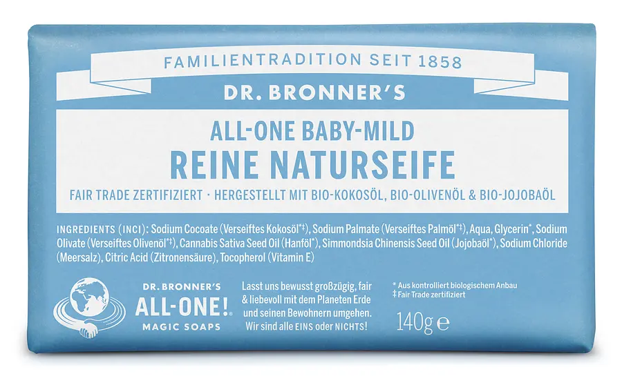 Dr. Bronners Bar Soap Baby Mild
