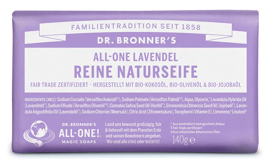 Dr. Bronners Bar Soap Lavendel