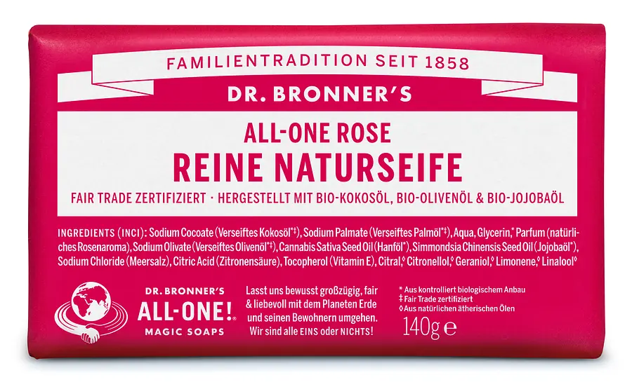 Dr. Bronners Bar Soap Rose