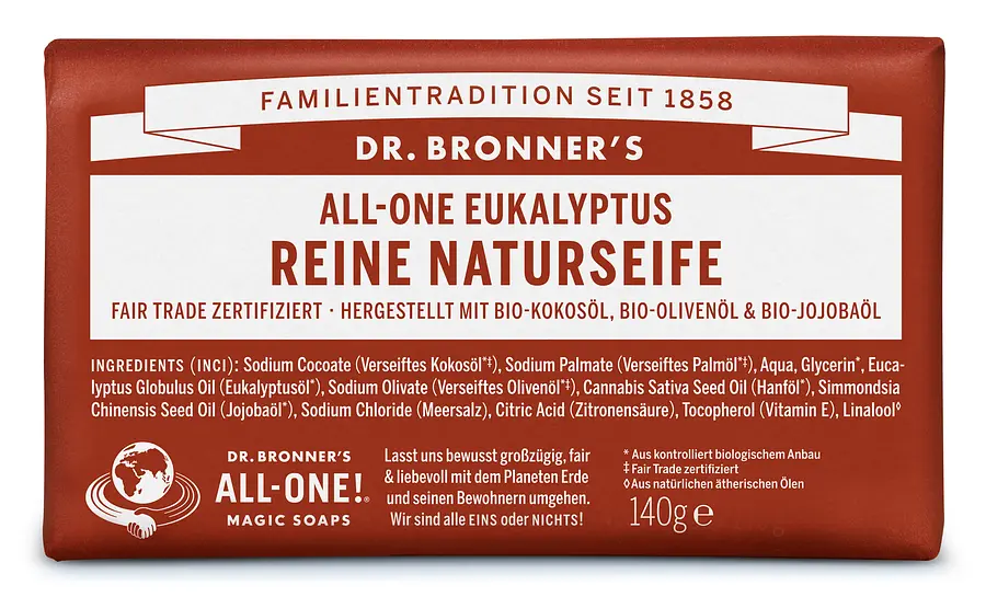 Dr. Bronners Bar Soap Eukalyptus