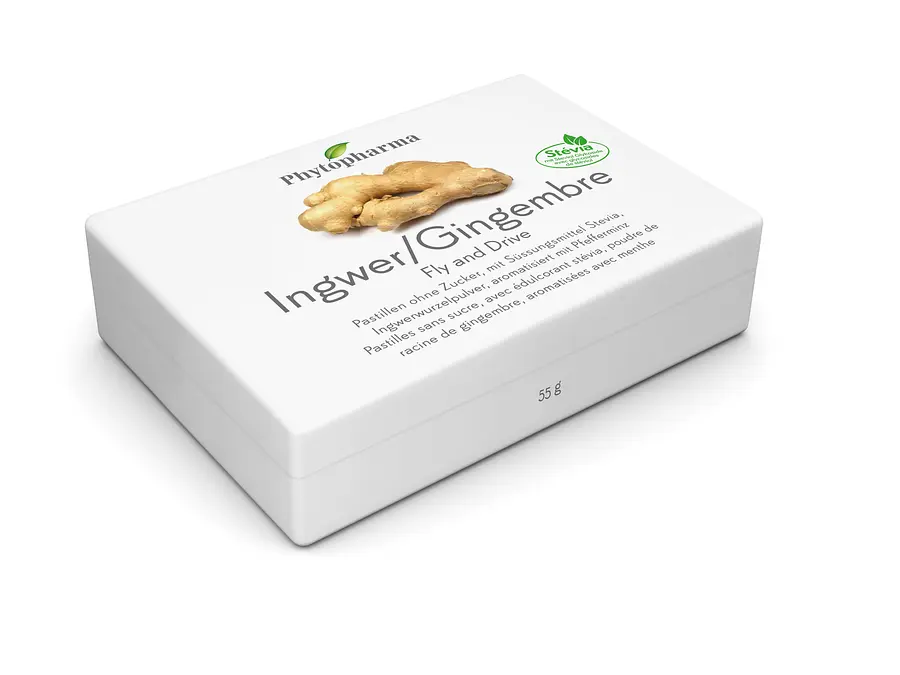 Phytopharma Ingwer Fly&Drive Pastillen