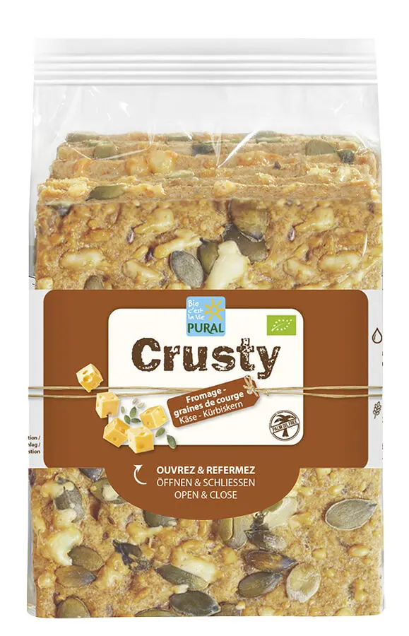 Pural Crusty Weizen Käse-Kürbis Bio