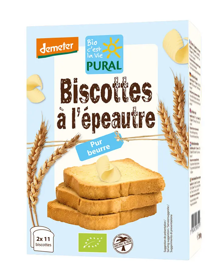 Pural Dinkel Zwieback Butter Demeter