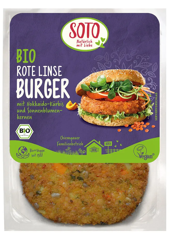Soto Burger Gemüse rote Linse