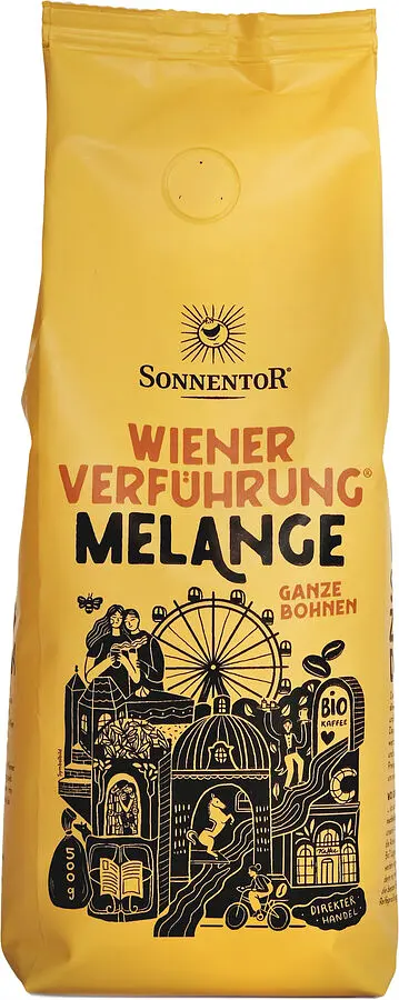 Sonnentor Kaffee Wiener Verführung Melange ganz Bio
