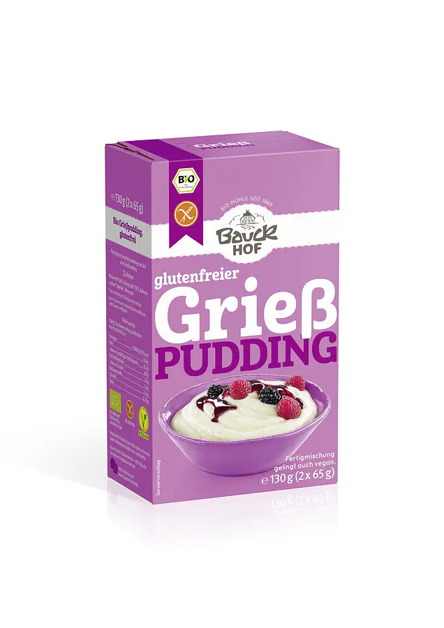Bauck Pudding Gries Reis Bio gf