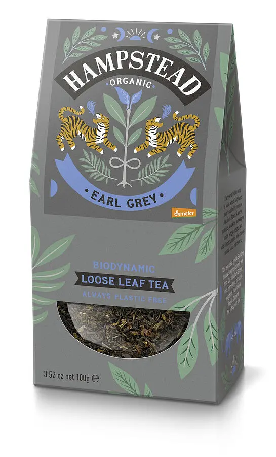 Hampstead Schwarztee Earl Grey offen Demeter