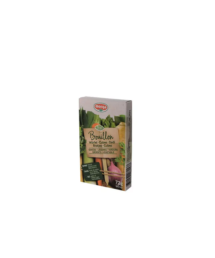 Morga Gemüse Bouillon Würfel go clean Bio
