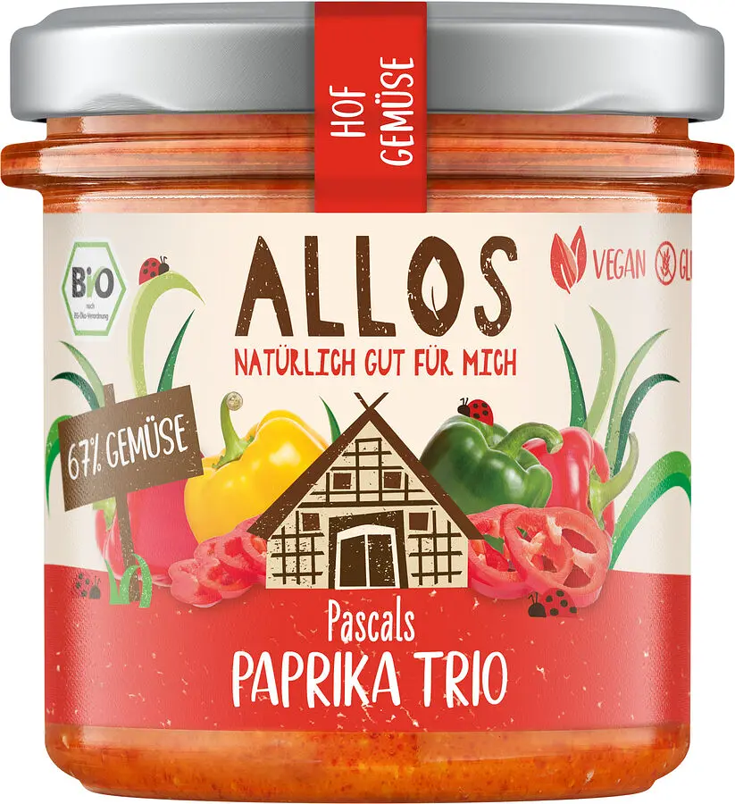 Allos Hof Gemüse Pascals Paprika Trio Bio vegan