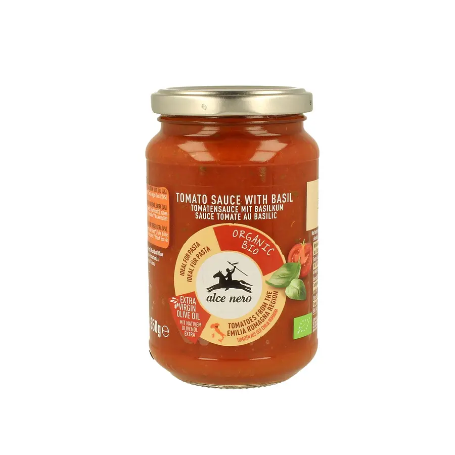 AlceNero Tomaten Sauce Basilikum Bio