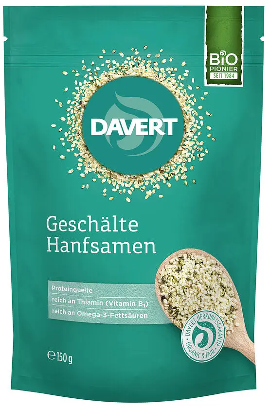 Hanfsamen geschält Bio