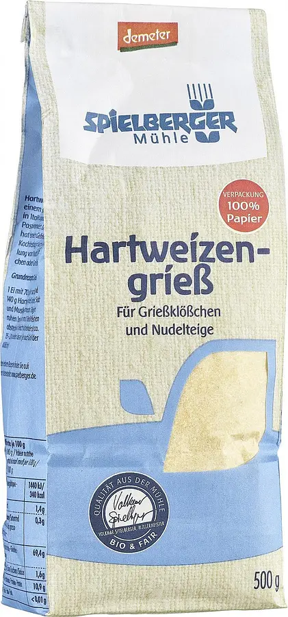 Spielberger Hartweizengriess Demeter